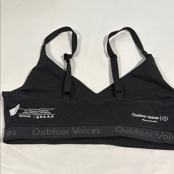 Outdoor Voices Black Women's Flow Bralette - Picture 4 of 4